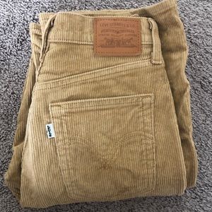 Levi's Ribcage Bootcut Boot Cut Corduroy Pants